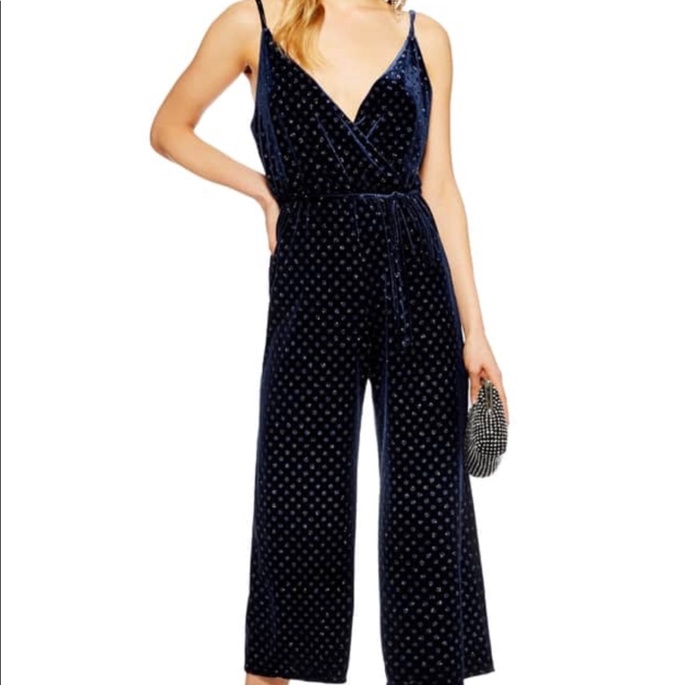 Brand new with tags Top Shop velvet jumpsuit